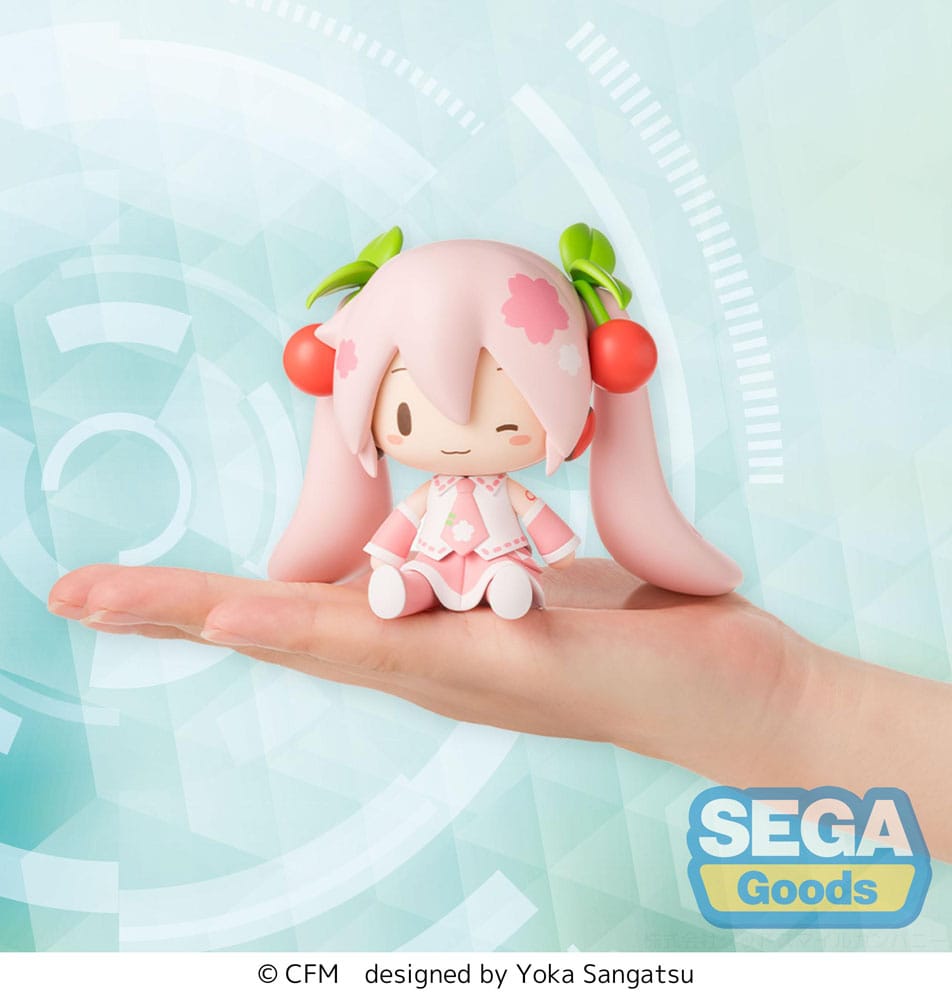 Character Vocal Series 01: Hatsune Miku Fuwa Petit Chibi Figur Sakura Miku 8 cm Sega