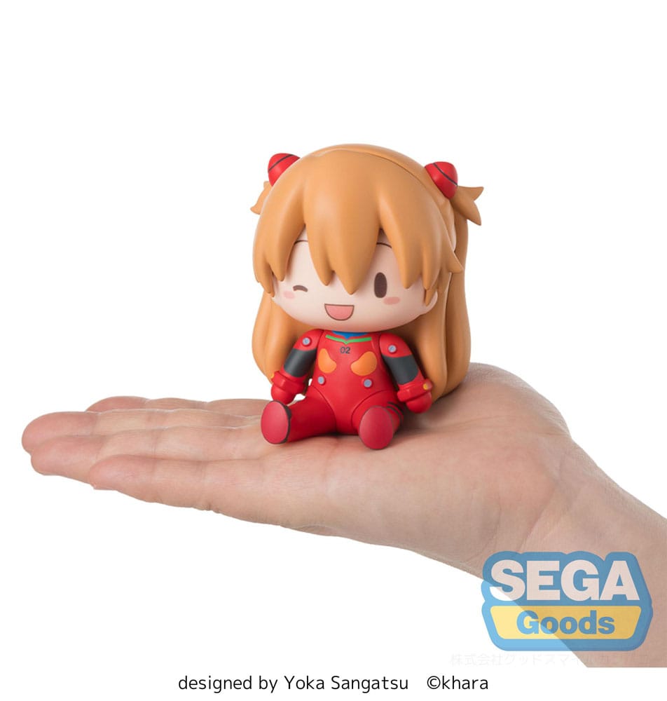 Evangelion: New Theatrical Edition Fuwa Petit Chibi Figur Asuka Plug Suit 8 cm Sega