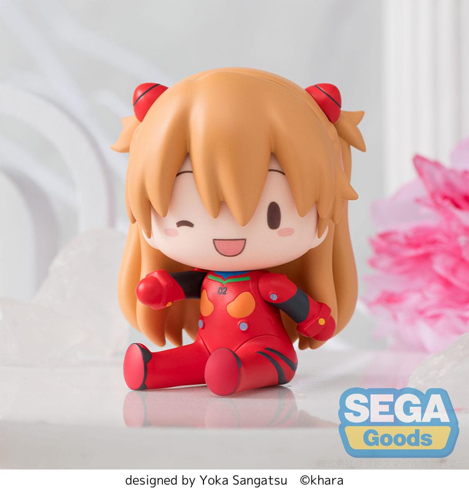 Evangelion: New Theatrical Edition Fuwa Petit Chibi Figur Asuka Plug Suit 8 cm Sega