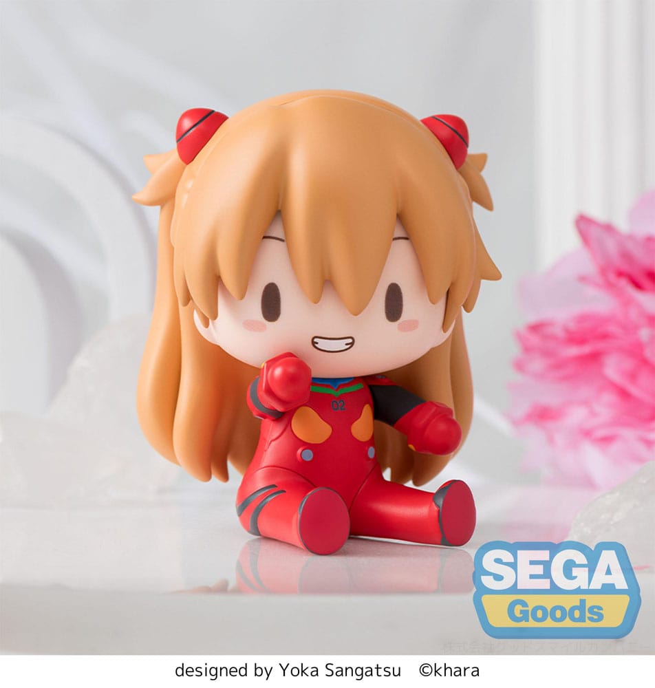 Evangelion: New Theatrical Edition Fuwa Petit Chibi Figur Asuka Plug Suit 8 cm Sega