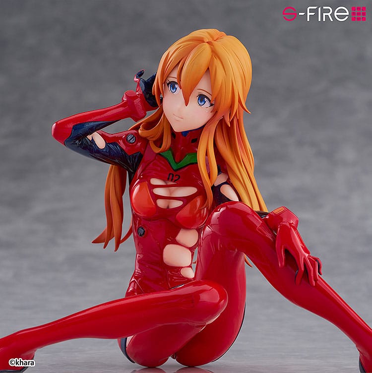 Rebuild of Evangelion S-Fire PVC Figur 1/7 Asuka Langley 12 cm Sega