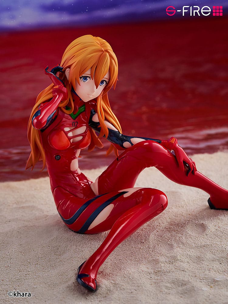 Rebuild of Evangelion S-Fire PVC Figur 1/7 Asuka Langley 12 cm Sega
