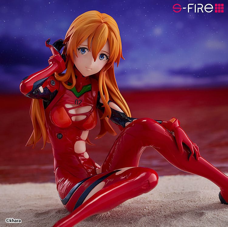 Rebuild of Evangelion S-Fire PVC Figur 1/7 Asuka Langley 12 cm Sega