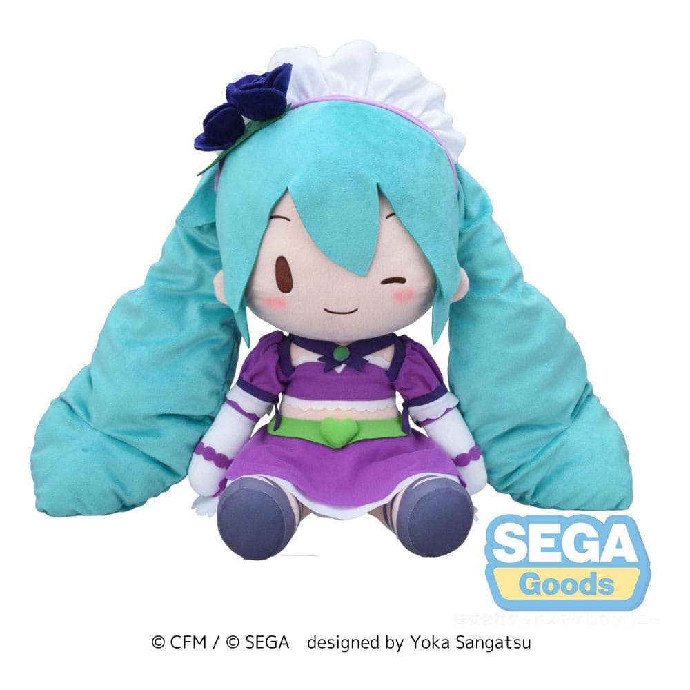Character Vocal Series 01: Hatsune Miku Fuwa Petit gosedjur – Sparkly Purple 40 cm Sega