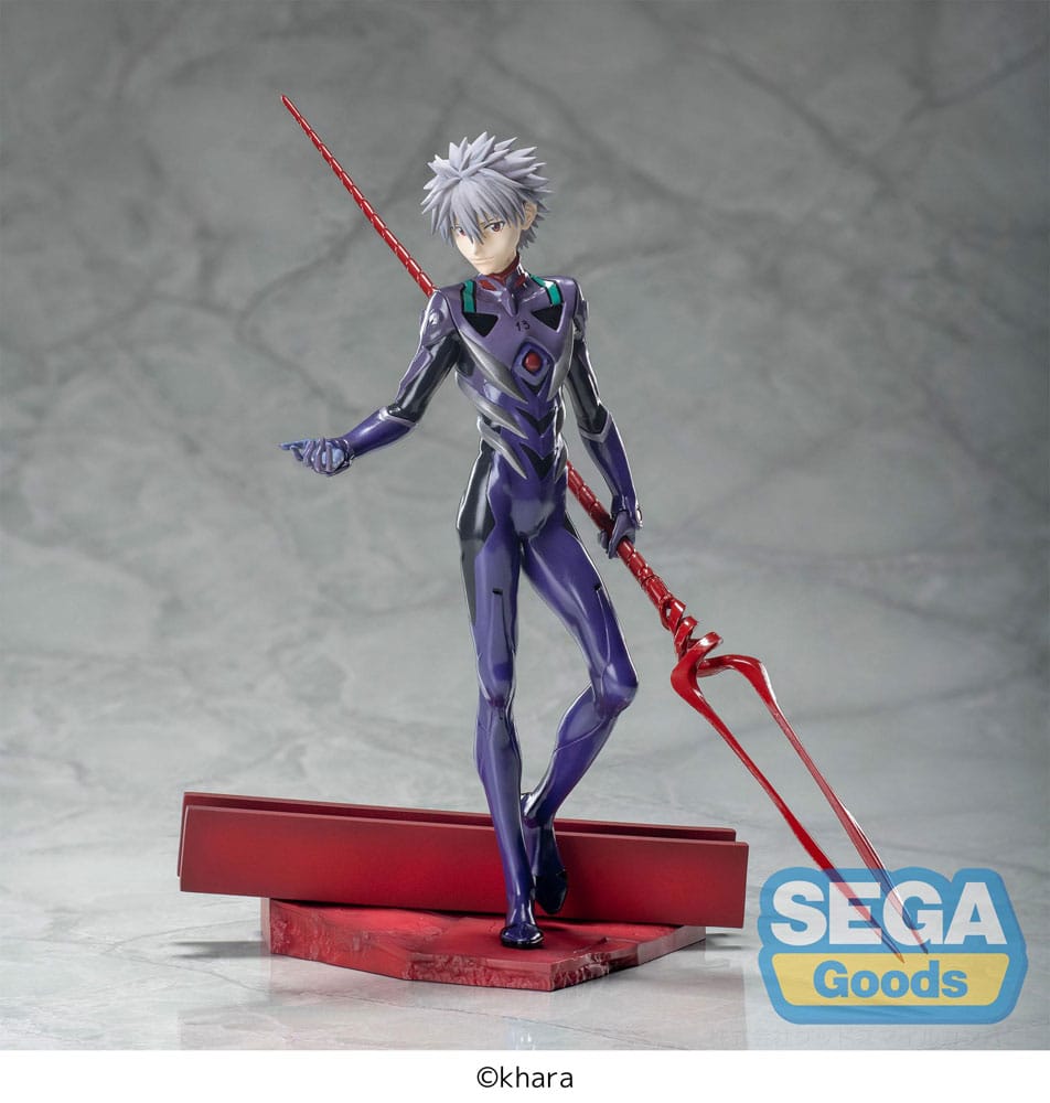 Evangelion: 3.0+1.0 Thrice Upon a Time Luminasta PVC Figur Kaworu Nagisa x Spear of Longinus 21 cm Sega