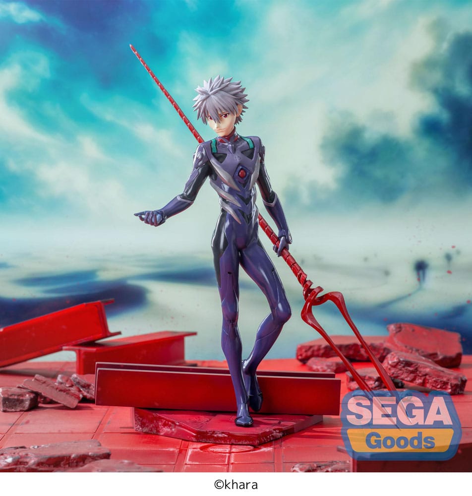 Evangelion: 3.0+1.0 Thrice Upon a Time Luminasta PVC Figur Kaworu Nagisa x Spear of Longinus 21 cm Sega