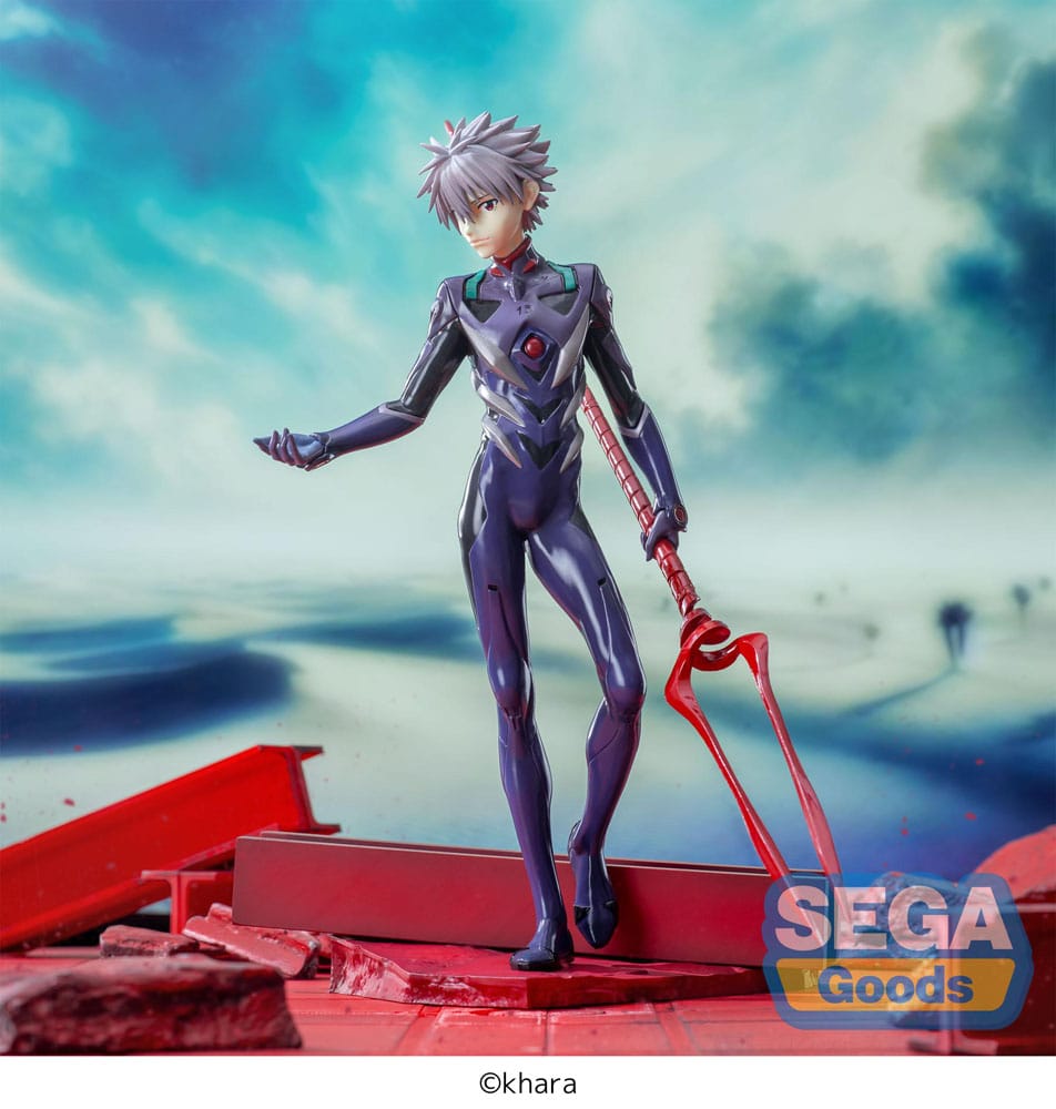 Evangelion: 3.0+1.0 Thrice Upon a Time Luminasta PVC Figur Kaworu Nagisa x Spear of Longinus 21 cm Sega
