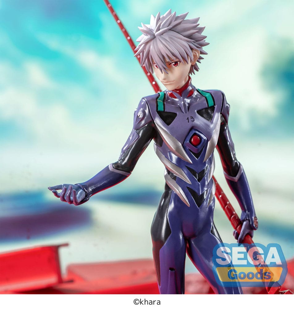 Evangelion: 3.0+1.0 Thrice Upon a Time Luminasta PVC Figur Kaworu Nagisa x Spear of Longinus 21 cm Sega