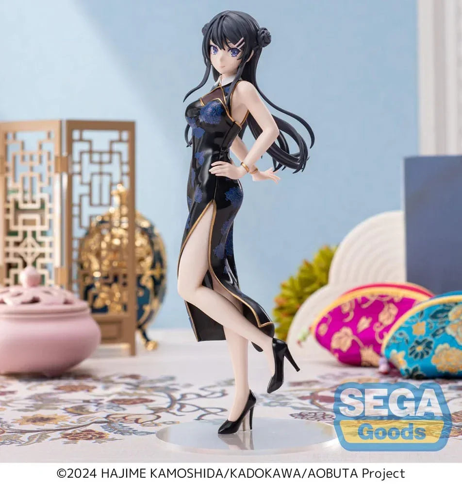Rascal Does Not Dream Series XStellar PVC Figur Mai Sakurajima i Kinesisk Klänning – 22 cm Sega