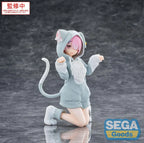 Re:Zero Starting Life in Another World Yumemirize PVC Figur Ram Mofumofu Pack 11 cm Sega