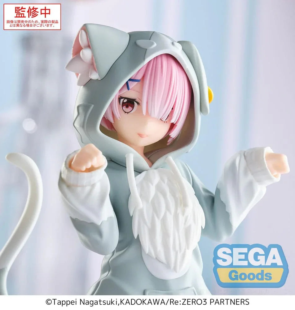 Re:Zero Starting Life in Another World Yumemirize PVC Figur Ram Mofumofu Pack 11 cm Sega