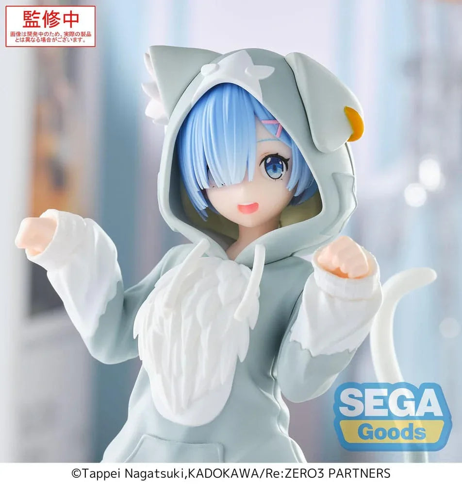 Re:Zero Starting Life in Another World Yumemirize PVC Figur Rem Mofumofu Pack 11 cm Sega