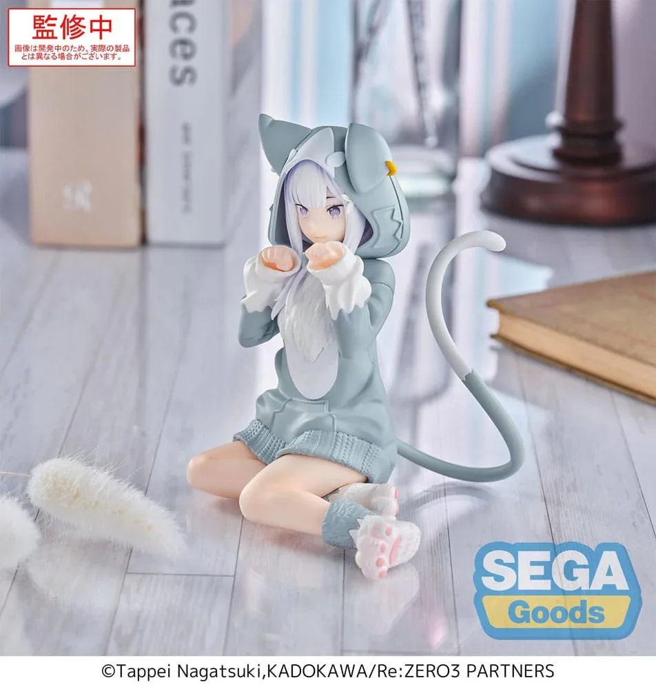 Re:Zero Starting Life in Another World Yumemirize PVC Figur Emilia Mofumofu Pack 11 cm Sega