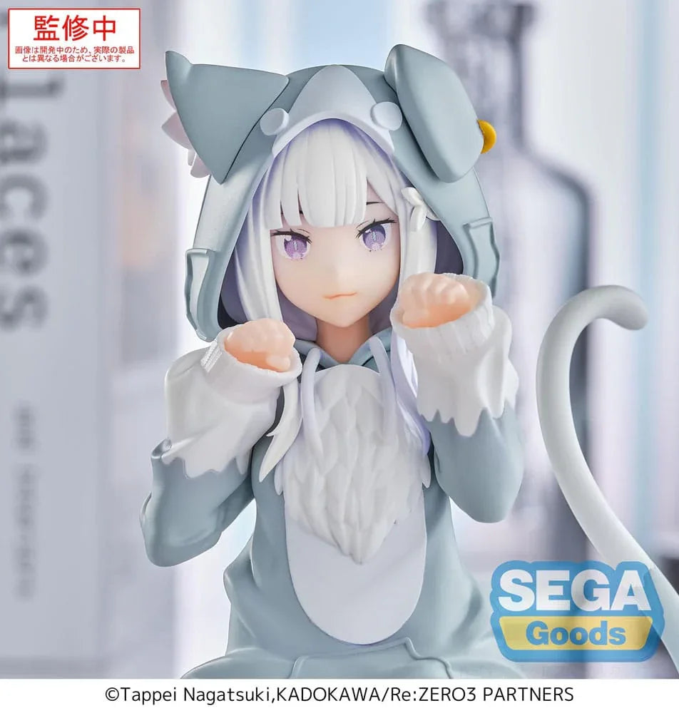 Re:Zero Starting Life in Another World Yumemirize PVC Figur Emilia Mofumofu Pack 11 cm Sega