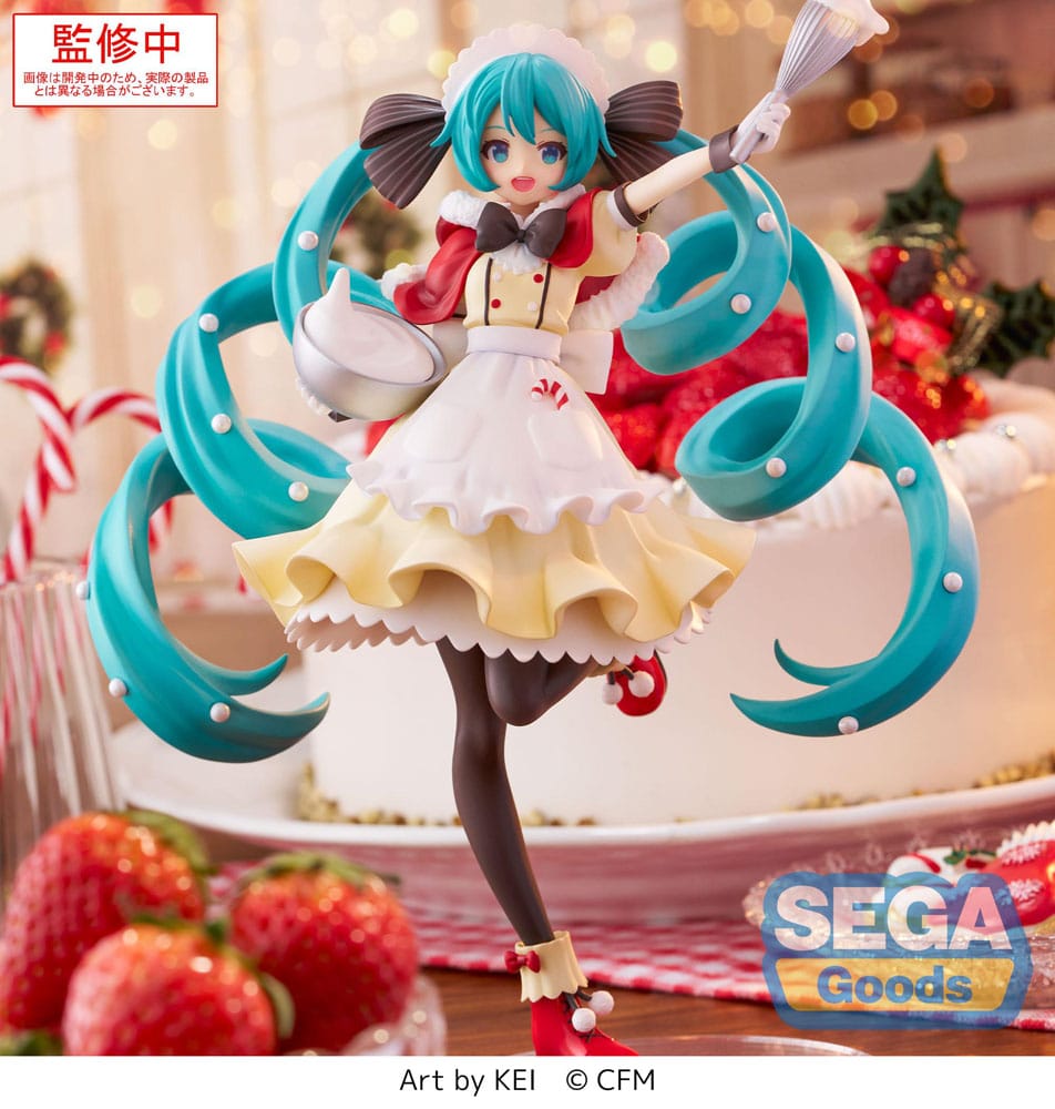 Character Vocal Series 01: Hatsune Miku Luminasta PVC Figur - Julversion 2025 Sega