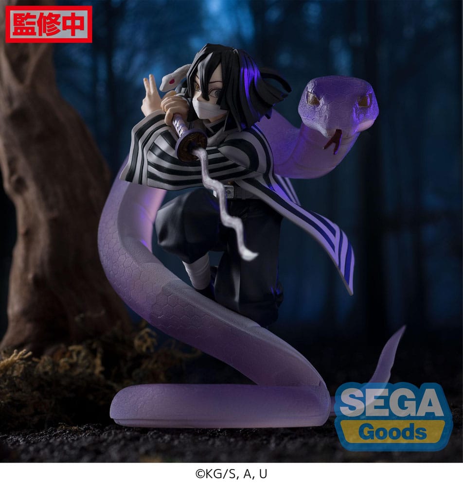 Demon Slayer: Kimetsu no Yaiba Xross Link Anime PVC Figur Obanai Iguro Hashira Training Arc 14 cm Sega
