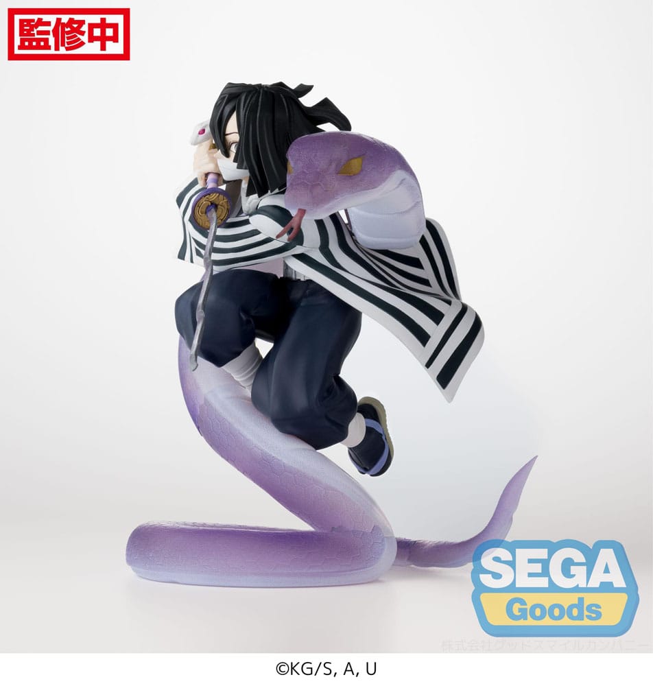 Demon Slayer: Kimetsu no Yaiba Xross Link Anime PVC Figur Obanai Iguro Hashira Training Arc 14 cm Sega