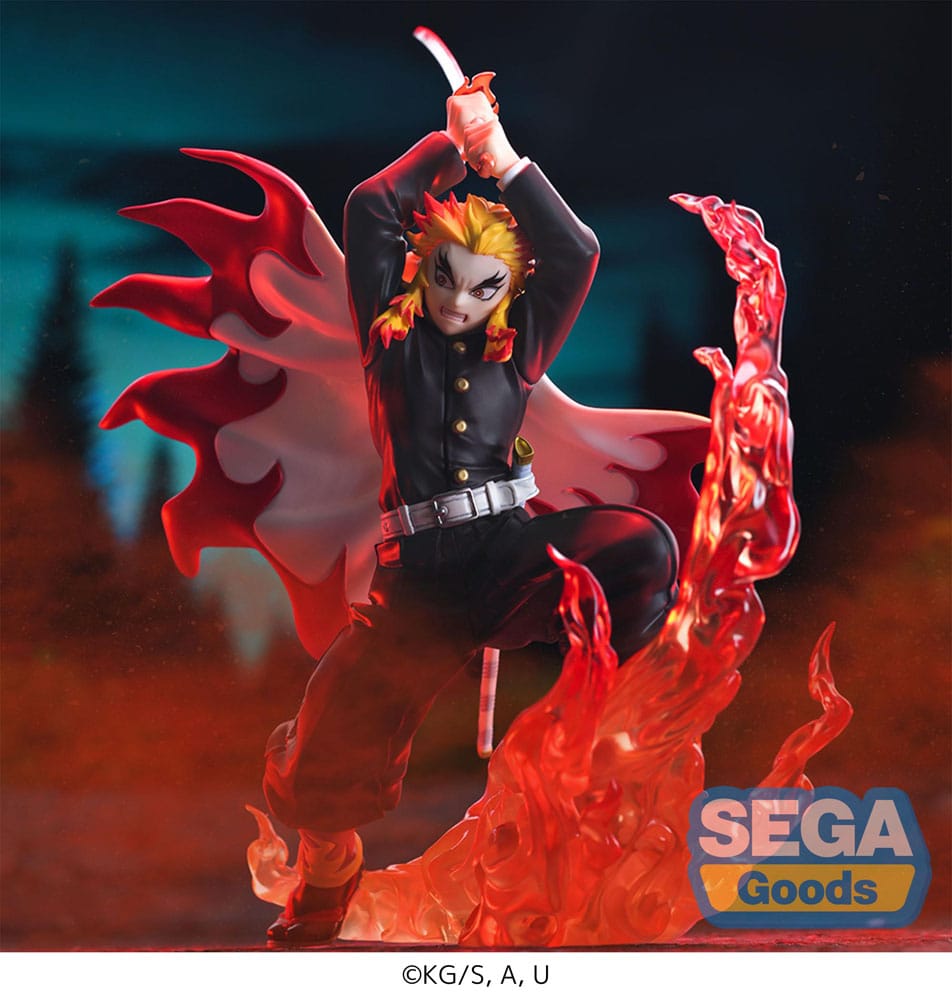 Demon Slayer: Kimetsu no Yaiba Xross Link Anime PVC Figur Kyojuro Rengoku 15 cm Sega