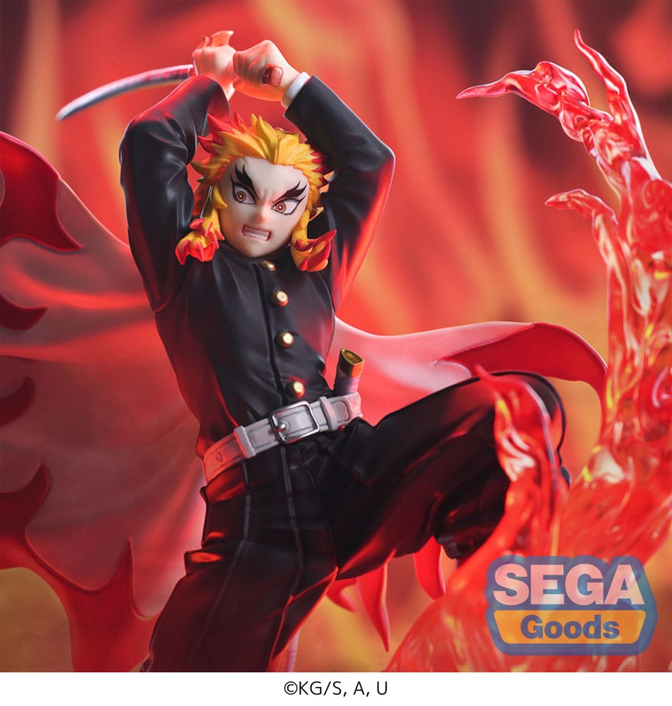Demon Slayer: Kimetsu no Yaiba Xross Link Anime PVC Figur Kyojuro Rengoku 15 cm Sega