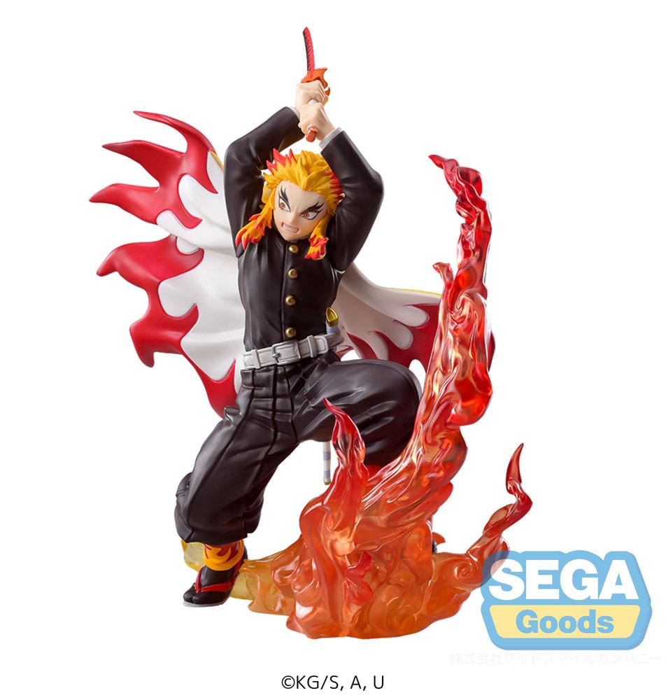 Demon Slayer: Kimetsu no Yaiba Xross Link Anime PVC Figur Kyojuro Rengoku 15 cm Sega