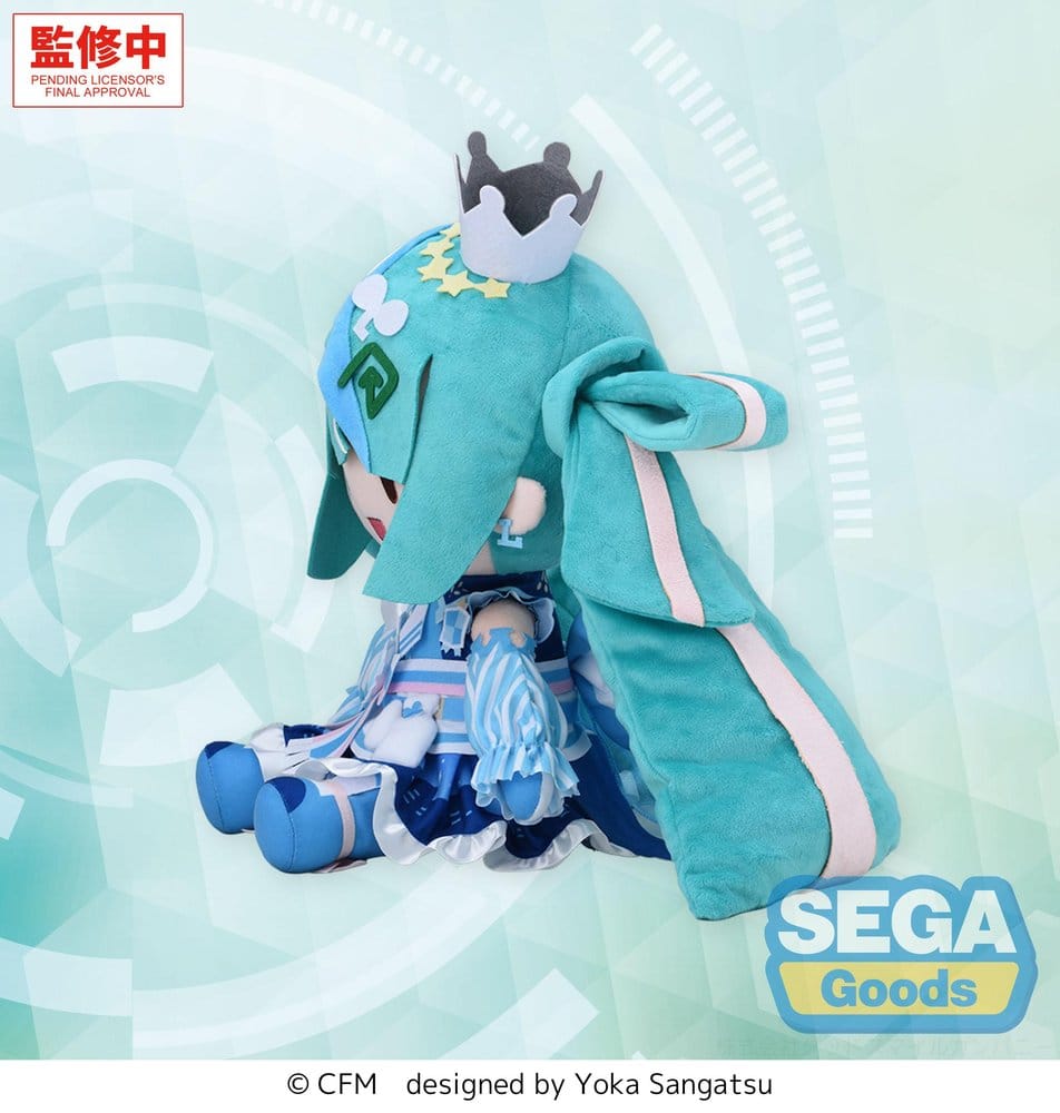 Character Vocal Series 01: Hatsune Miku Fuwa Petit gosedjur Hatsune Miku LAWSON 50th Anniversary Special LIVE L 30 cm