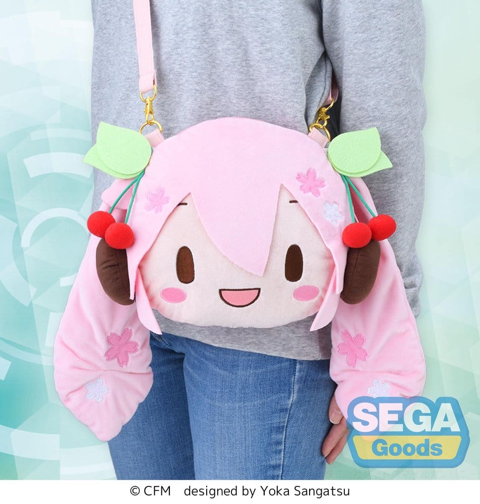 Character Vocal Series 01: Hatsune Miku fuwa petit Axelremsväska Sakura Miku Face (M)