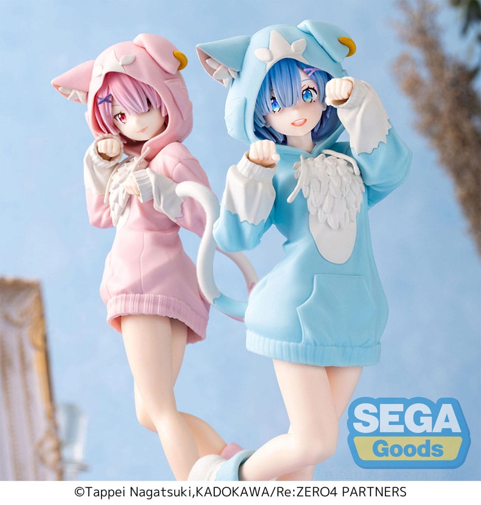 Re:Zero Starting Life in Another World XStellar PVC Figur Rem Mofumofu Pack 22 cm Sega