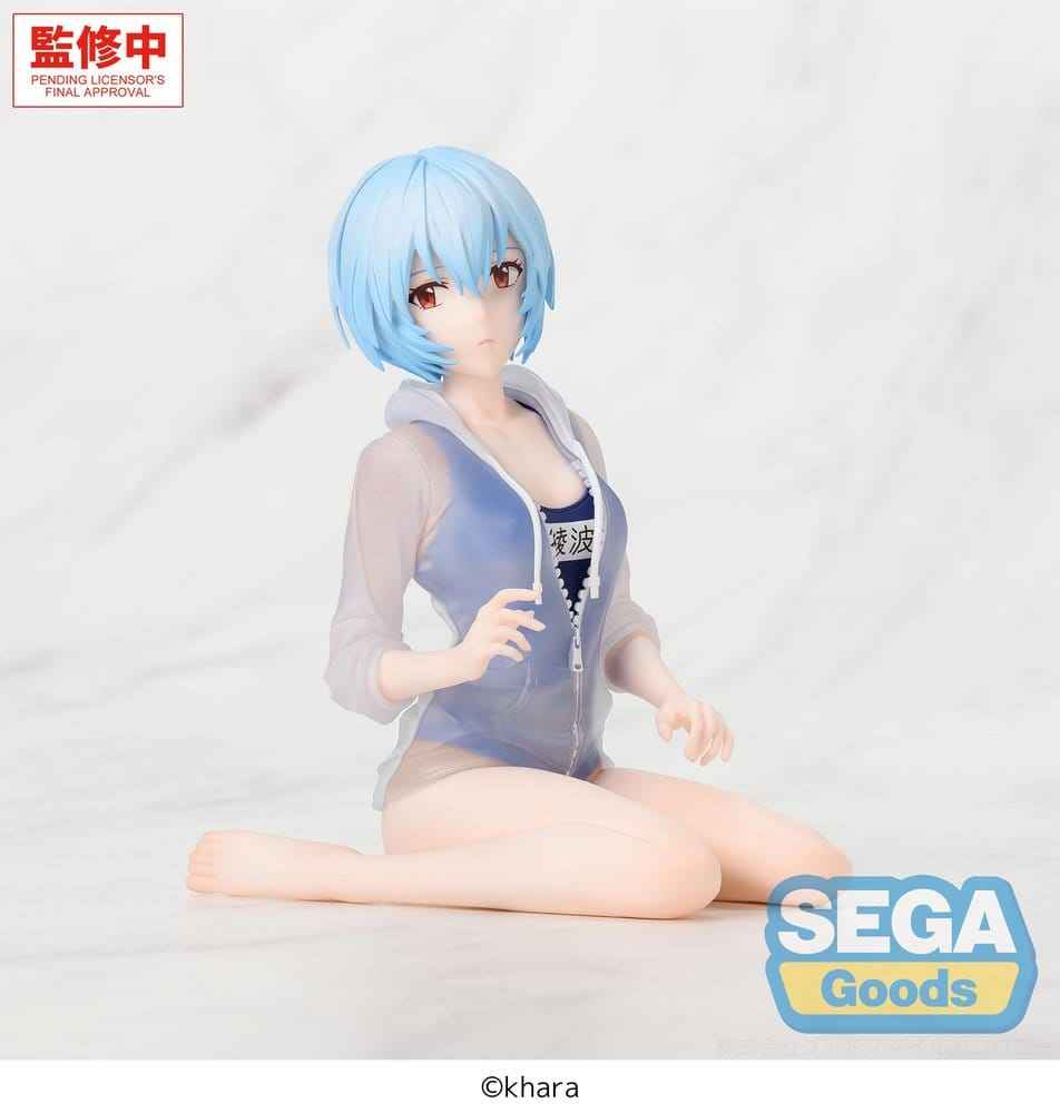 Rebuild of Evangelion Yumemirize PVC-figur Rei Ayanami Skolbaddräktsversion 13 cm