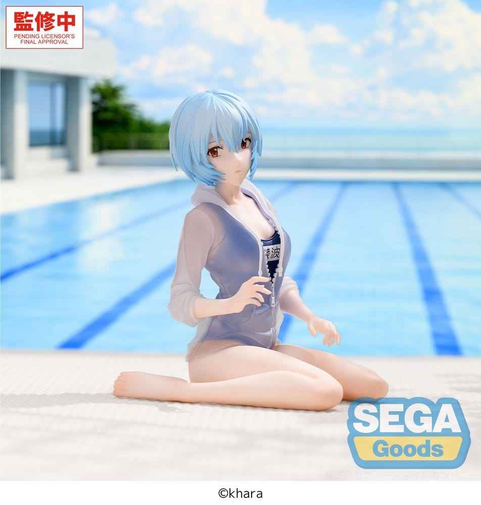 Rebuild of Evangelion Yumemirize PVC-figur Rei Ayanami Skolbaddräktsversion 13 cm
