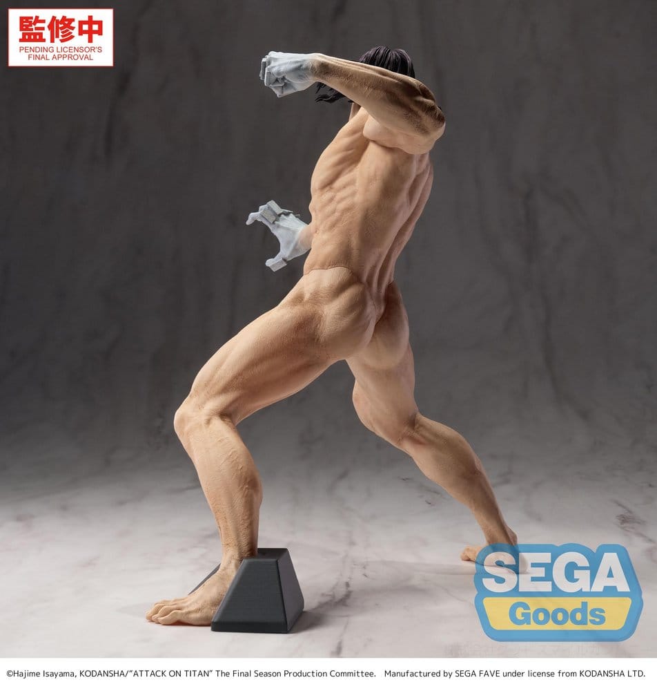 Attack on Titan GigantiX PVC-figur Eren Yeager Attack Titan-version 25 cm