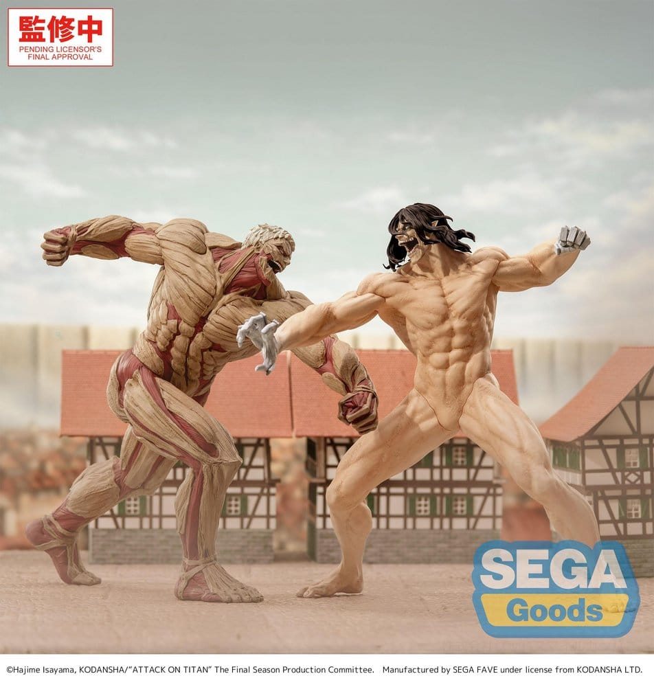 Attack on Titan GigantiX PVC-figur Reiner Braun Armored Titan-version 25 cm