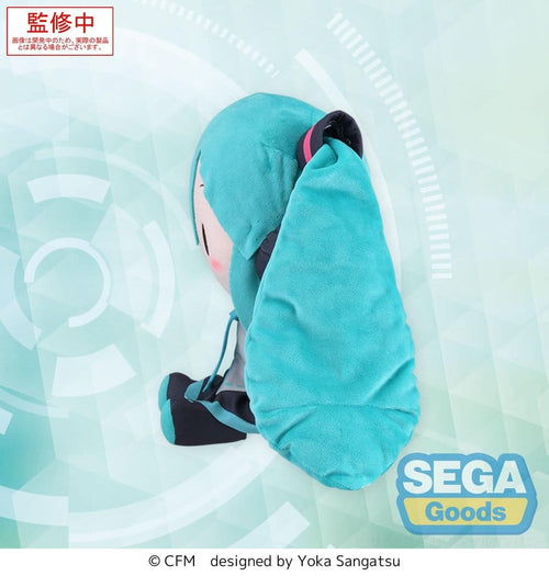 Character Vocal Series 01: Hatsune Miku stort mjukt gosedjur i fuwa petit-stil, 27 cm
