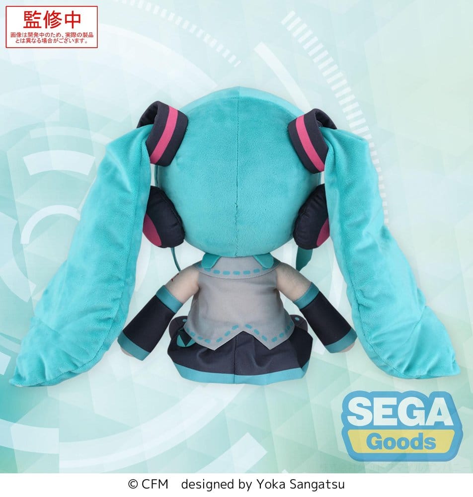 Character Vocal Series 01: Hatsune Miku stort mjukt gosedjur i fuwa petit-stil, 27 cm