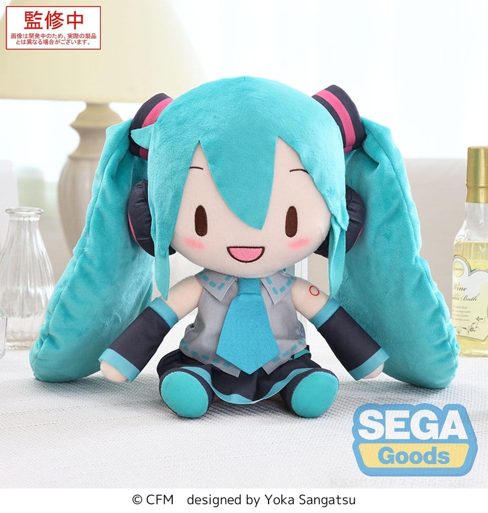 Character Vocal Series 01: Hatsune Miku stort mjukt gosedjur i fuwa petit-stil, 27 cm