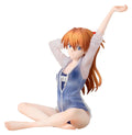 Rebuild of Evangelion Yumemirize PVC-figurin Asuka Shikinami Langley Skolbaddräktversion 16 cm