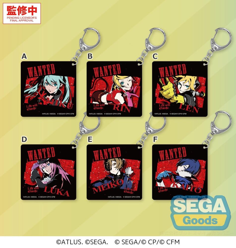 Hatsune Miku: Colorful Stage! x Persona 5 Royal Acrylic Keychain Blind Box Assortment (6)