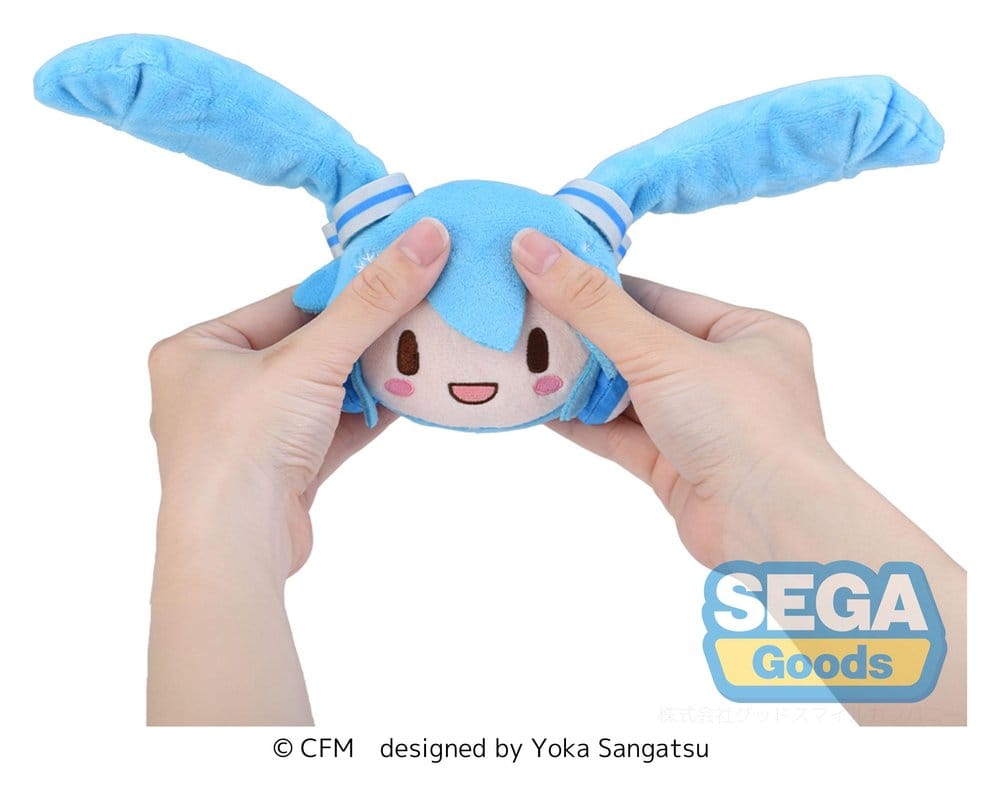 Snow Miku Fuwa Petit Plush Figure Face Mascot