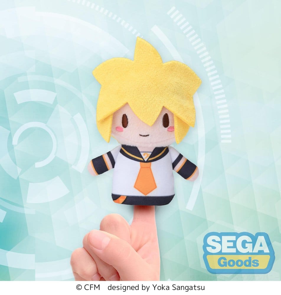 Kagamine Rin & Len Fuwa Petit Plush Figure Kagamine Len Finger Mascot 10 cm