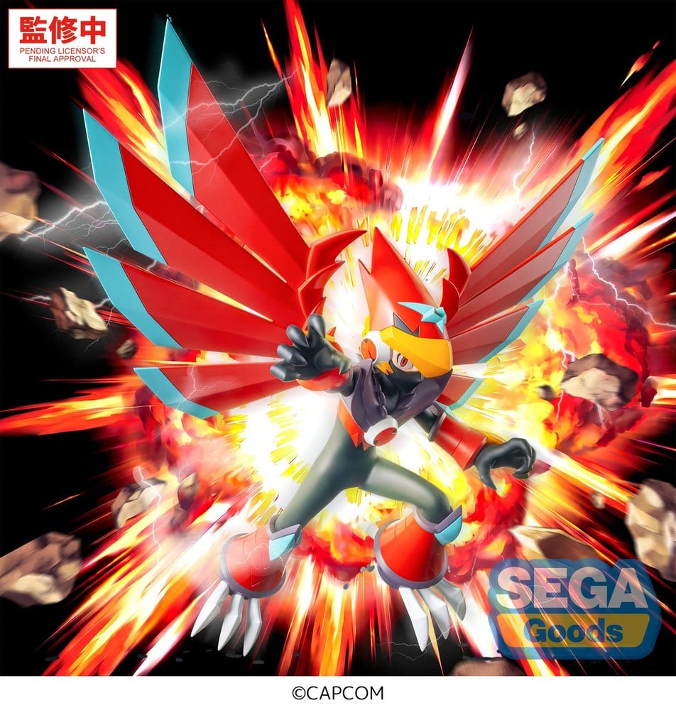 Mega Man Battle Network Luminasta PVC Figure Mega Man Falzar Beast 19 cm