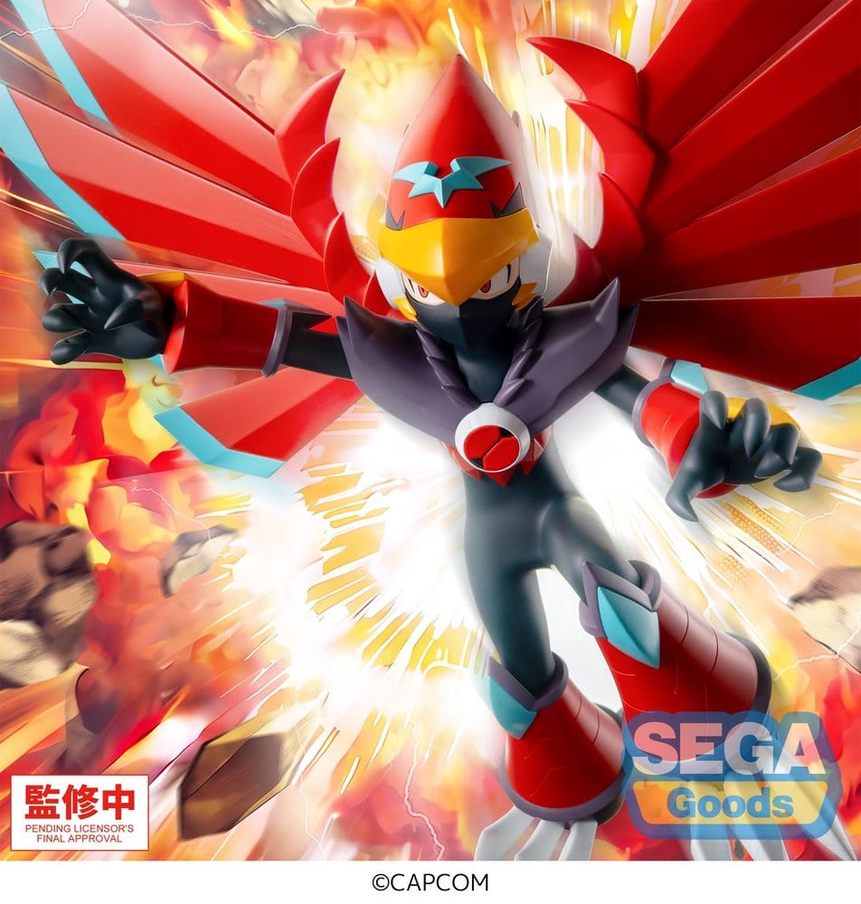 Mega Man Battle Network Luminasta PVC Figure Mega Man Falzar Beast 19 cm