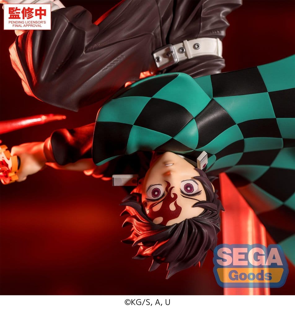 Demon Slayer: Kimetsu no Yaiba Luminasta PVC-figur Tanjiro Kamado Hinokami Kagura Solnedgångs förvandling 15 cm