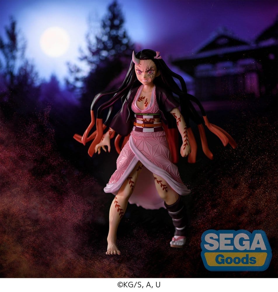 Demon Slayer: Kimetsu no Yaiba FIGURIZMa PVC-figur Nezuko Kamado Demonform Framsteg Verson (Omsläpp) 21 cm