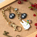 My Neighbor Totoro Charm Chain Keychain Small Totoro & Fruits