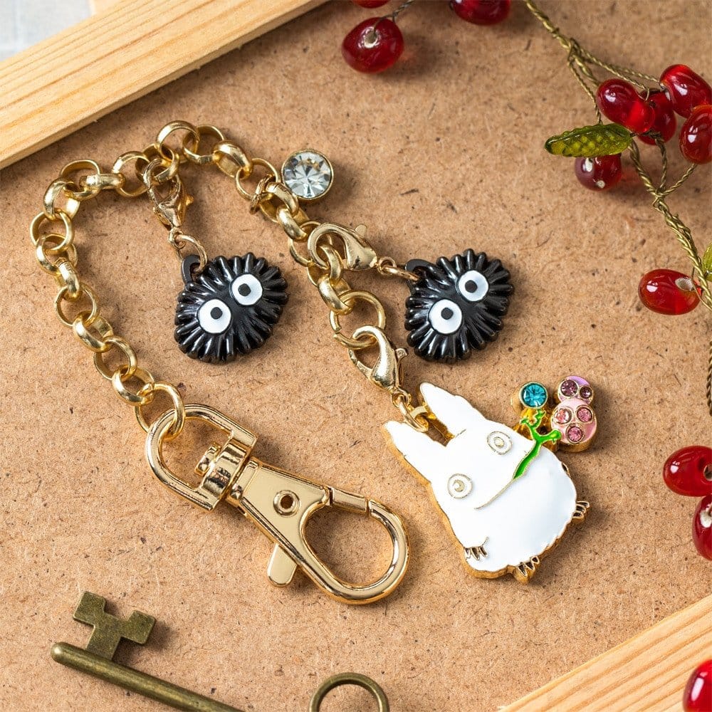 My Neighbor Totoro Charm Chain Keychain Small Totoro & Fruits