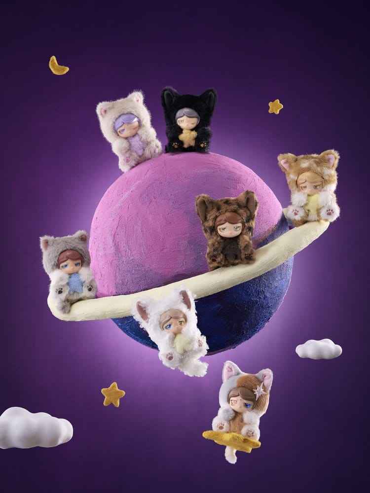 Planet Cat Wishing Star-serien Mini Figurer Blind Box Display 11 cm (6-pack)
