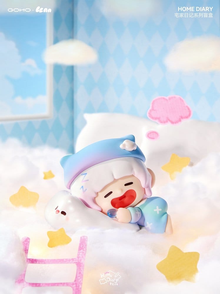 Original Character Collectible Figures Blind Box 8-Pack Lazy Home Diary 9 cm
