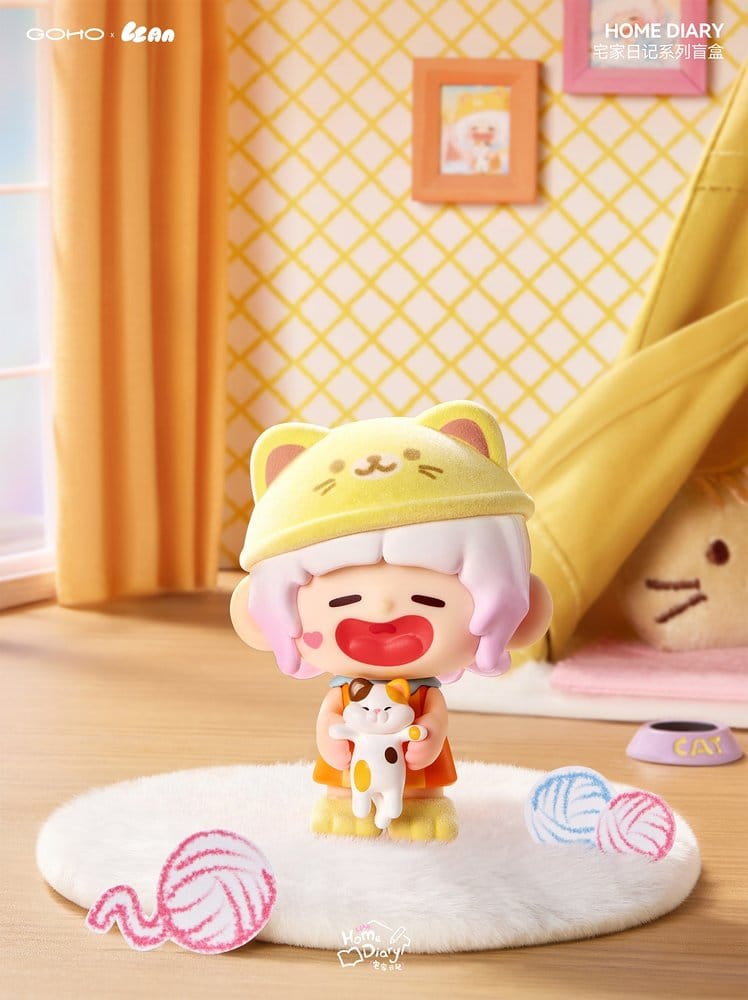 Original Character Collectible Figures Blind Box 8-Pack Lazy Home Diary 9 cm