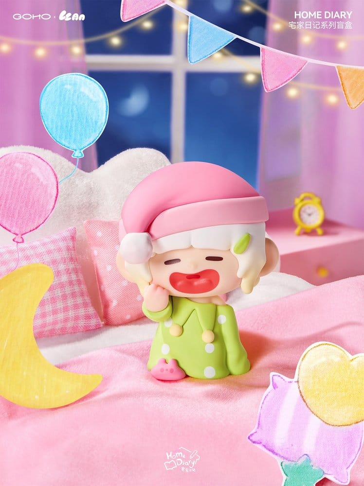 Original Character Collectible Figures Blind Box 8-Pack Lazy Home Diary 9 cm