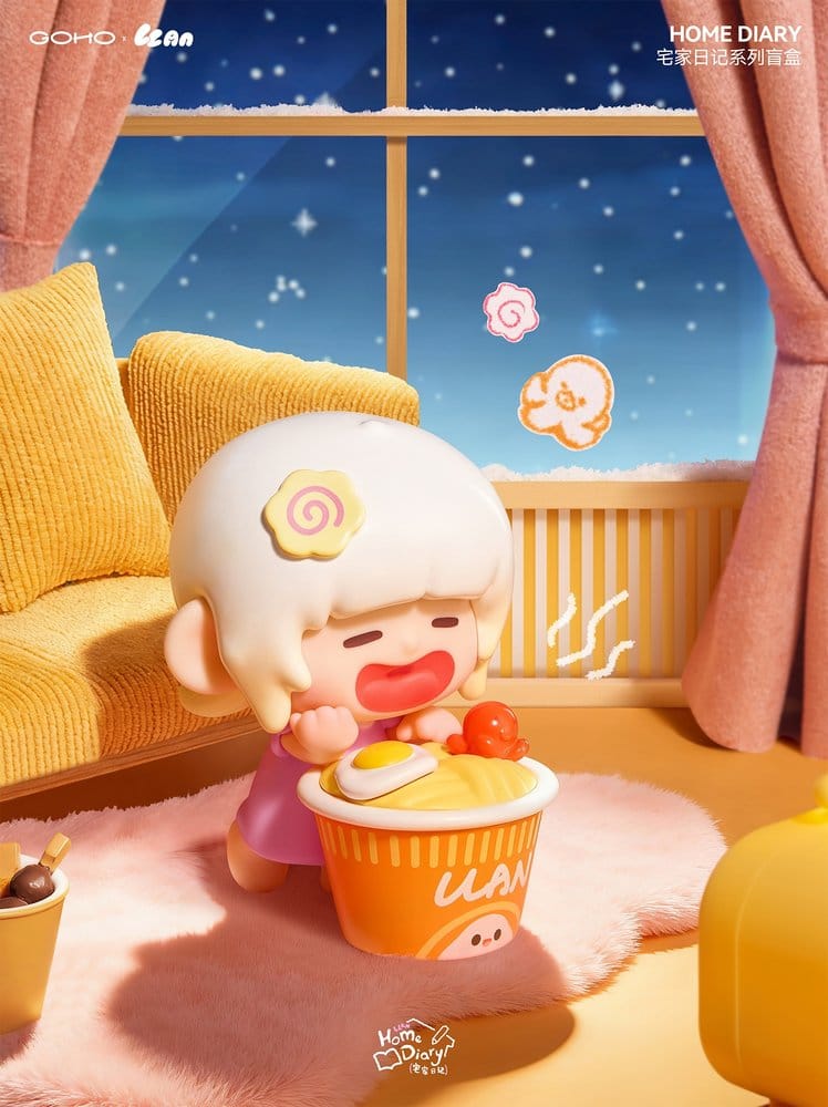 Original Character Collectible Figures Blind Box 8-Pack Lazy Home Diary 9 cm