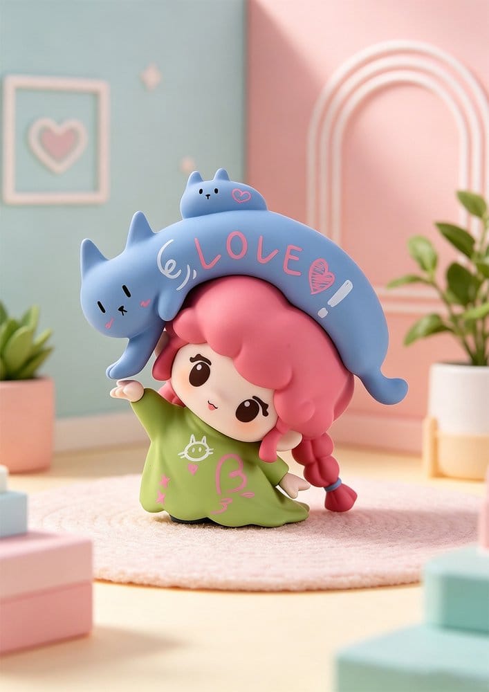 Chaoji Club Sweeties Sweet Day-serien Mini Figurer Blind Box Sortiment (10 stycken)